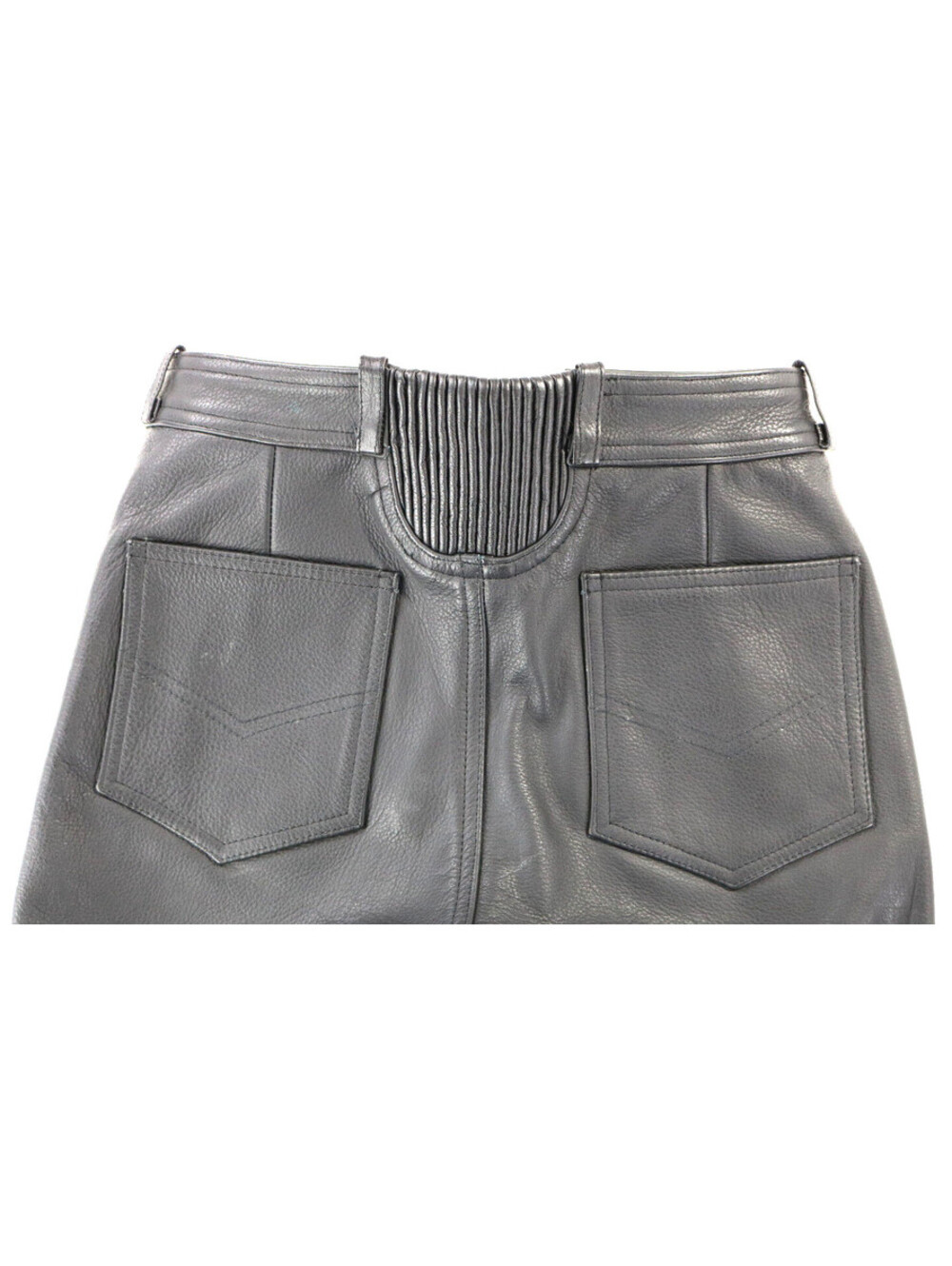 leather pants 6 black leather easyriders biker motorcycle button zip high womens